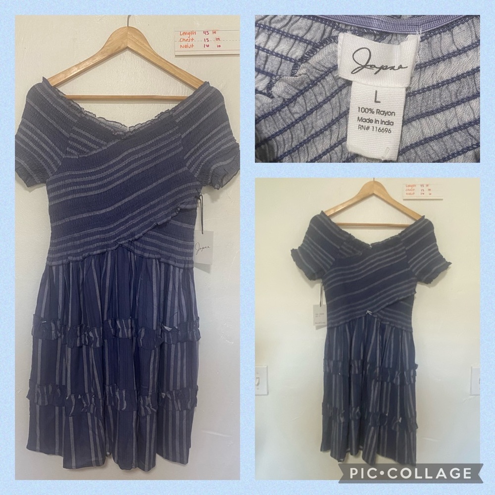 NWT Blue and White Mini Dress